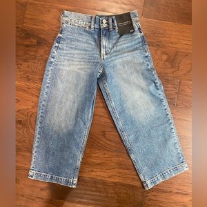 Banana Republic High Rise Wide Leg Crop Jeans